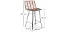 Wicker Bar Stool with Backrest - Boho Bali Design - 75cm - Catori image 7