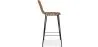 Wicker Bar Stool with Backrest - Boho Bali Design - 75cm - Catori image 7