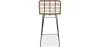 Wicker Bar Stool with Backrest - Boho Bali Design - 75cm - Catori image 7
