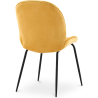 Buy Dining Chair Accent Velvet Upholstered Retro Design - Elias Mustard 59996 in the United Kingdom
