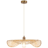 Buy Bamboo Ceiling Lamp - Boho Bali Design Pendant Lamp - Bahati Gold 60001 - in the UK
