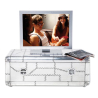 Buy TV Stand - Aviator Style - Leron Steel 26706 in the United Kingdom