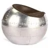 Living Room Chair - Ball Design Chair - Leather and Metal - Circle image 7