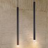 LED Tube Ceiling Lamp - Black Pendant Lamp - 60cm - Bruna image 7