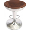 Buy Round Metal Stool - Aviator Style - 70cm - Aviator Brown 26712 home delivery