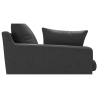 Buy Living-room Sofa 3 seats Fabric Dark grey 26729 in the United Kingdom