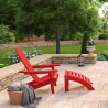 Buy Wooden Footstool for Garden Chair - Alana Red 60006 - in the UK