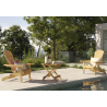 Buy Outdoor Chair and Outdoor Garden Table - Wooden - Alana Natural wood 60008 at Privatefloor