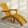 Deck Chair with Footrest - Wooden Garden Chair - Alana image 7