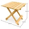 Outdoor Chair with Footstool and Outdoor & Garden Table - Wood - Alana image 7
