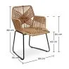 Rattan Dining Chair - Garden Chair Boho Bali Design - Tale image 7