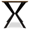 Buy Rectangular Dining Table - Industrial Wood and Metal - Danr Natural wood 60019 in the United Kingdom