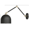 Buy Adjustable wall lamp, scandinavian style  - Lodf Black 60024 home delivery