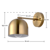 Buy Wall Lamp - Golden Metal - Bleni Gold 60026 home delivery