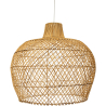 Buy Rattan Ceiling Lamp - Boho Bali Design Pendant Lamp - Mai Natural wood 60029 - in the UK