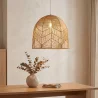 Rattan Ceiling Lamp - Boho Bali Design Pendant Lamp - Bu image 7