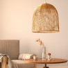 Buy Rattan Ceiling Lamp - Boho Bali Design Pendant Lamp - Bu Light natural wood 60030 - prices