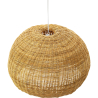 Buy Rattan Ceiling Lamp - Boho Bali Design Pendant Lamp - Kim Natural wood 60034 with a guarantee
