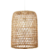 Buy Rattan Ceiling Lamp - Boho Bali Design Pendant Lamp - Lian Natural wood 60035 - in the UK