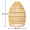 Rattan Ceiling Lamp - Boho Bali Design Pendant Lamp - 50cm - Puong image 7