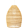 Buy Hanging Lamp Boho Bali Style Natural Rattan - 50 cm - Poung Natural wood 60036 - in the UK