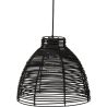 Black Rattan Ceiling Lamp - Boho Bali Design Pendant Lamp - Gian image 7