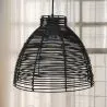 Black Rattan Ceiling Lamp - Boho Bali Design Pendant Lamp - Gian image 7