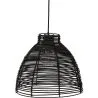 Black Rattan Ceiling Lamp - Boho Bali Design Pendant Lamp - Gian image 7