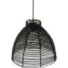 Black Rattan Ceiling Lamp - Boho Bali Design Pendant Lamp - Gian image 7