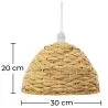 Seagrass Ceiling Lamp - Boho Bali Design Pendant Lamp - Ngu image 7