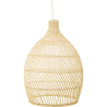 Buy Rattan Ceiling Lamp - Boho Bali Design Pendant Lamp - Bay Natural wood 60039 - in the UK