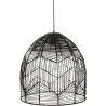 Black Rattan Ceiling Lamp - Boho Bali Design Pendant Lamp - Le image 7