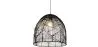 Black Rattan Ceiling Lamp - Boho Bali Design Pendant Lamp - Le image 7