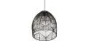 Black Rattan Ceiling Lamp - Boho Bali Design Pendant Lamp - Le image 7