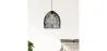 Black Rattan Ceiling Lamp - Boho Bali Design Pendant Lamp - Le image 7