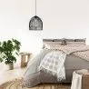 Black Rattan Ceiling Lamp - Boho Bali Design Pendant Lamp - Le image 7