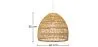 Rattan Ceiling Lamp - Boho Bali Design Pendant Lamp - 40cm - Hoa image 7