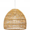 Buy Rattan Ceiling Lamp - Boho Bali Design Pendant Lamp - 40cm - Hoa Natural wood 60044 - in the UK
