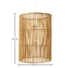 Rattan Ceiling Lamp - Boho Bali Design Pendant Lamp - An image 7