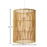 Rattan Ceiling Lamp - Boho Bali Design Pendant Lamp - An image 7