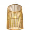 Buy Rattan Ceiling Lamp - Boho Bali Design Pendant Lamp - An Natural wood 60045 - in the UK