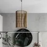Rattan Ceiling Lamp - Boho Bali Design Pendant Lamp - An image 7