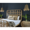 Buy Hanging Lamp Boho Bali Style Natural Raffia - Thao Natural wood 60046 - in the UK