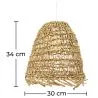 Rattan Ceiling Lamp - Boho Bali Design Pendant Lamp - Linei image 7