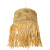 Buy Raffia Ceiling Lamp - Boho Bali Design Pendant Lamp - Lanui Natural wood 60050 - in the UK