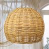 Rattan Ceiling Lamp - Boho Bali Design Pendant Lamp - Paon image 7