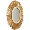 Buy Wall Mirror - Boho Bali Round Design (60 cm) - Loi Natural wood 60055 - prices