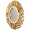 Buy Wall Mirror - Boho Bali Round Design (60 cm) - Loi Natural wood 60055 at Privatefloor