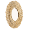 Buy Wall Mirror - Boho Bali Round Design (60 cm) - Ais Natural wood 60056 - prices