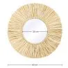Wall Mirror - Boho Bali Round Design (60 cm) - Grel image 7